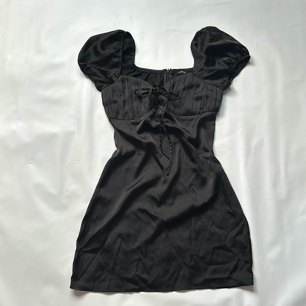 Cotton candy la black mini dress